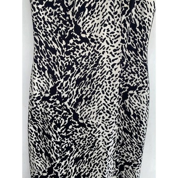 TALBOTS Petites Animal Print Sheath Dress Size 4P Petite Cotton Cool Comfy EUC - Picture 7 of 9